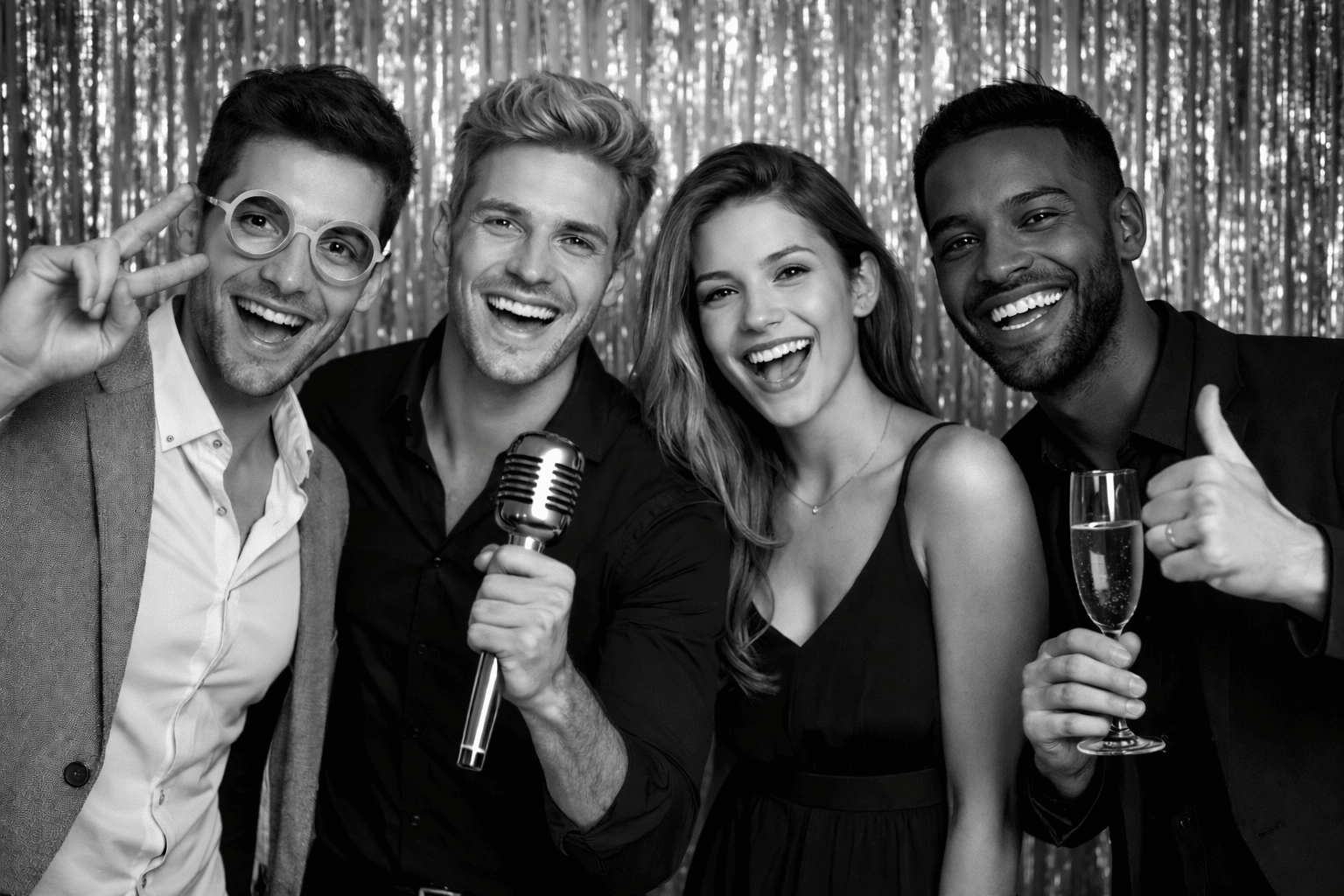 glam booth photo at corporate event