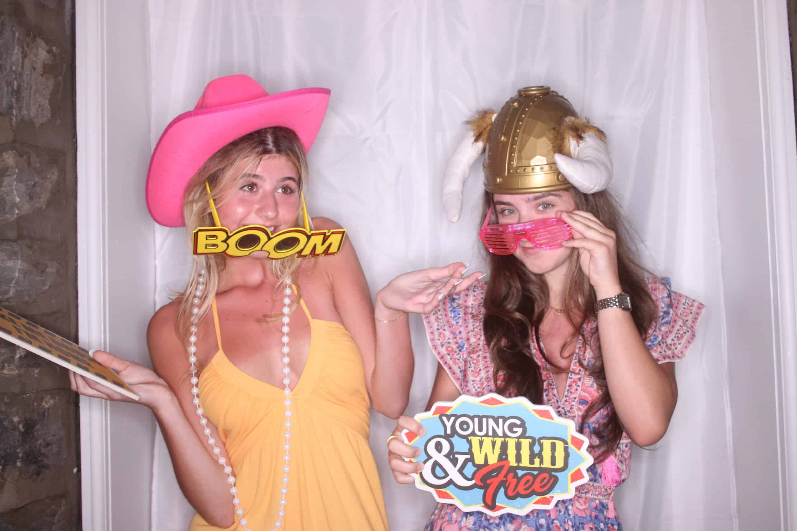 Wedding guests enjoying a Glam Photo Booth at a Philadelphia wedding reception