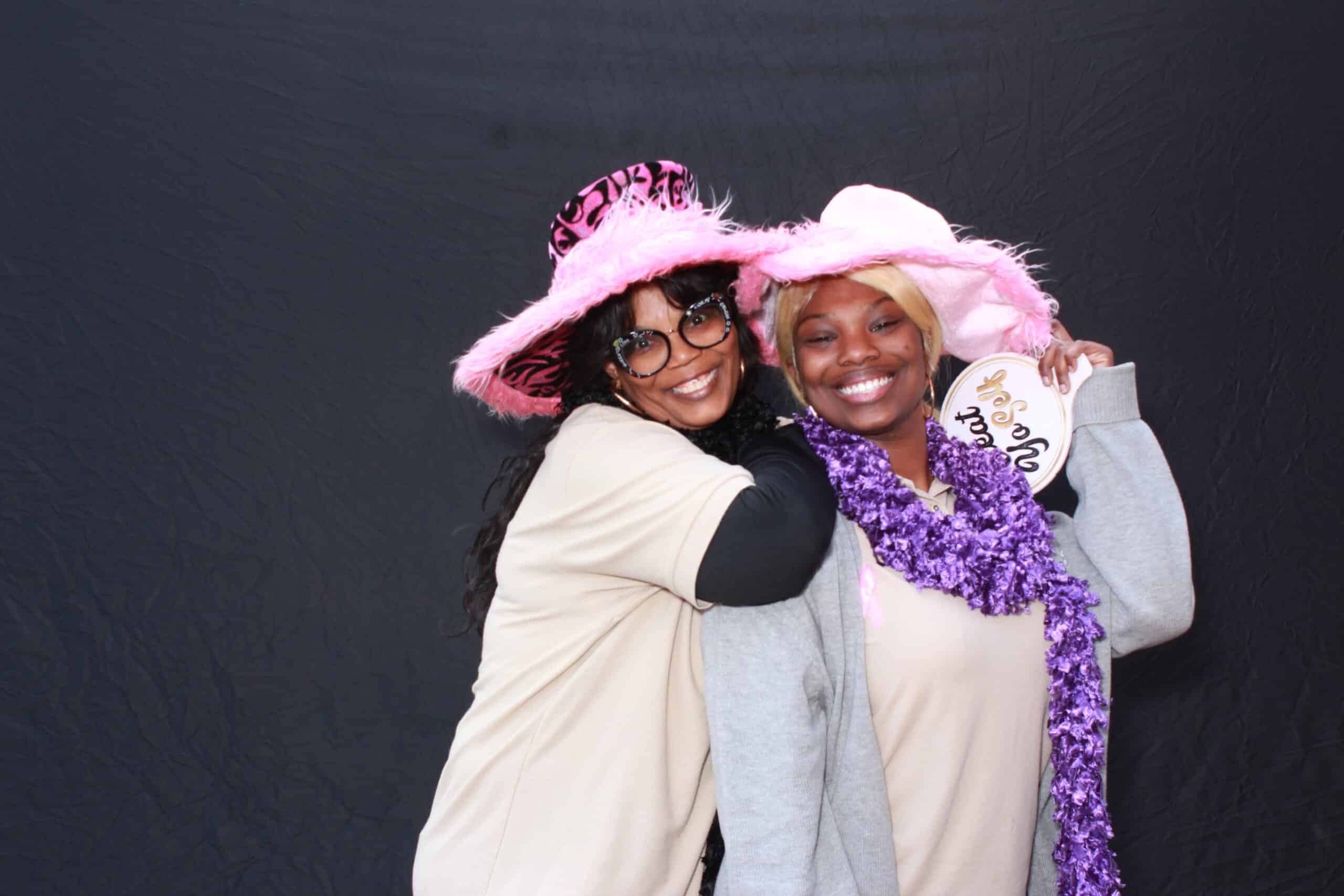 Sweet 16 party guests posing for photos at a Philadelphia celebration