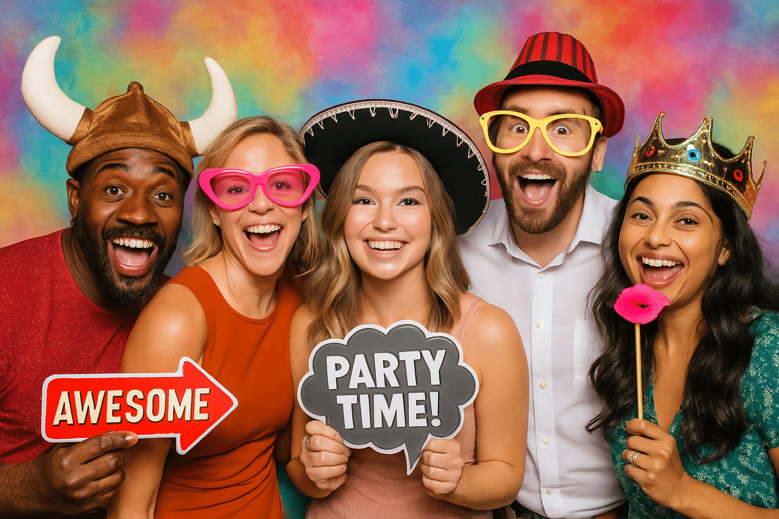 Guests enjoying Open Air Photo Booth in Philadelphia PA